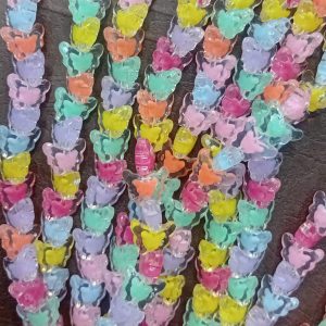 مهره آبرنگی شفاف مدل پروانه بسته نیم کیلویی