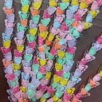 مهره آبرنگی شفاف مدل پروانه